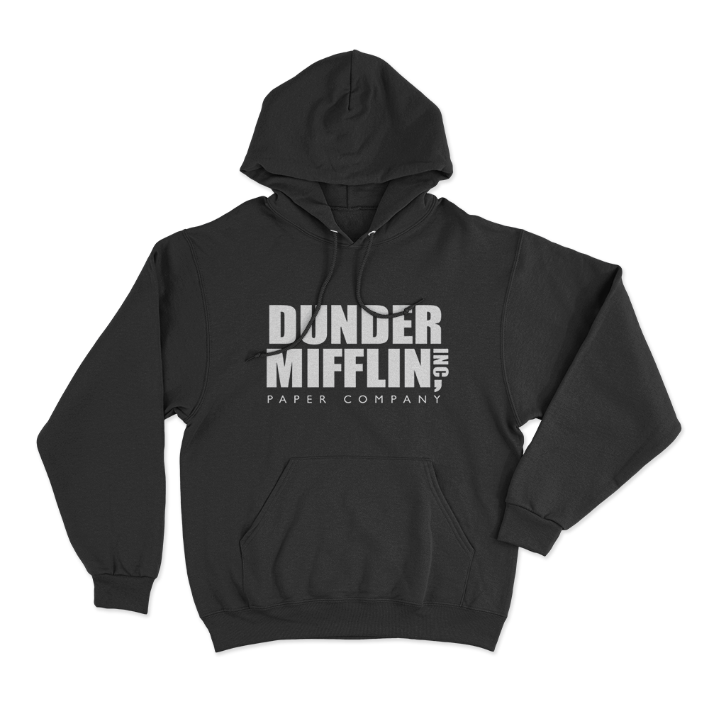 The Office Dunder Mifflin Unisex Hoodie Black The Office Dunder Mifflin Unisex Hoodie Black