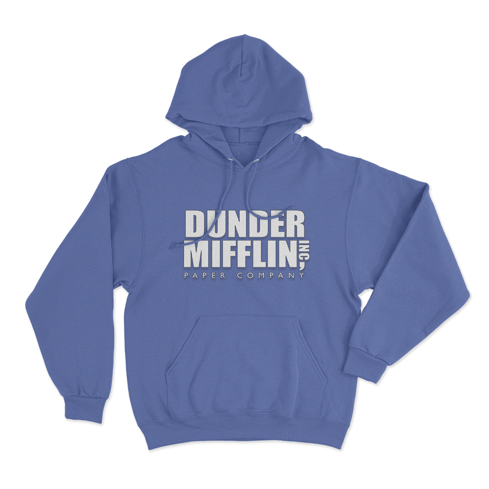 The Office Dunder Mifflin Unisex Hoodie Blue The Office Dunder Mifflin Unisex Hoodie Blue