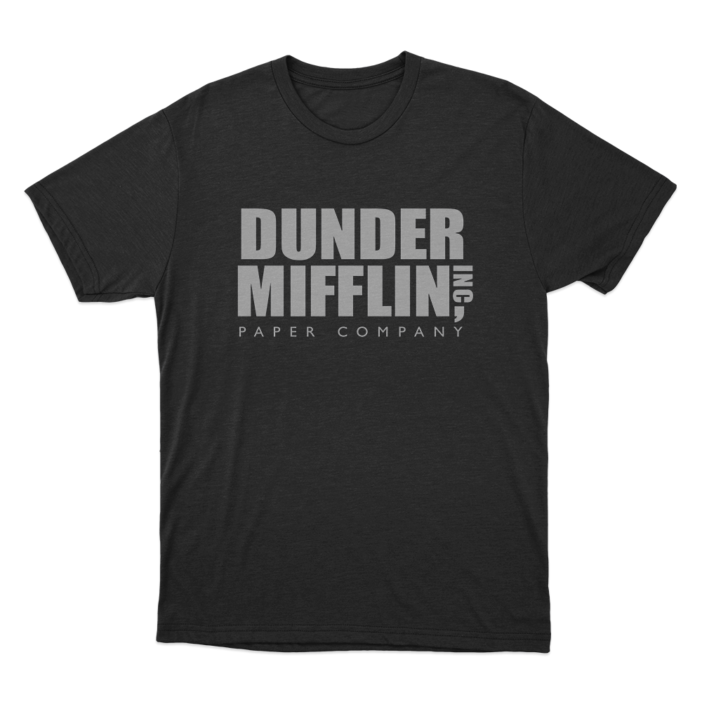 The Office Dunder Mifflin Unisex T Shirt Black The Office Dunder Mifflin Unisex T Shirt Black