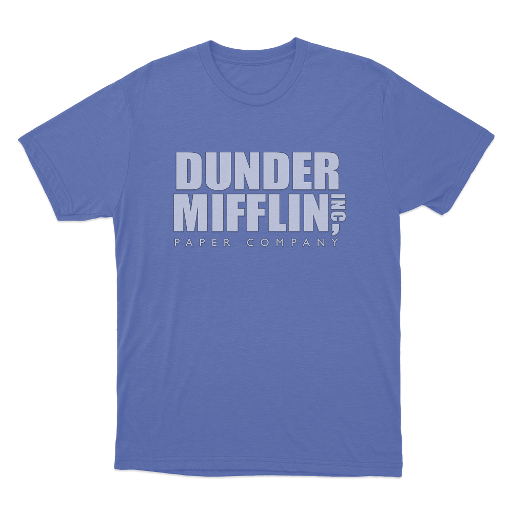 The Office Dunder Mifflin Unisex T Shirt Blue The Office Dunder Mifflin Unisex T Shirt Blue