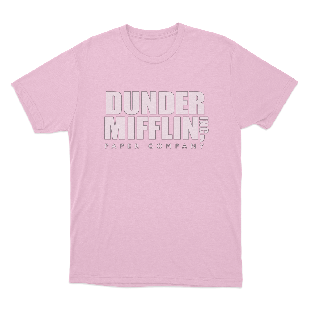 The Office Dunder Mifflin Unisex T Shirt Pink The Office Dunder Mifflin Unisex T Shirt Pink
