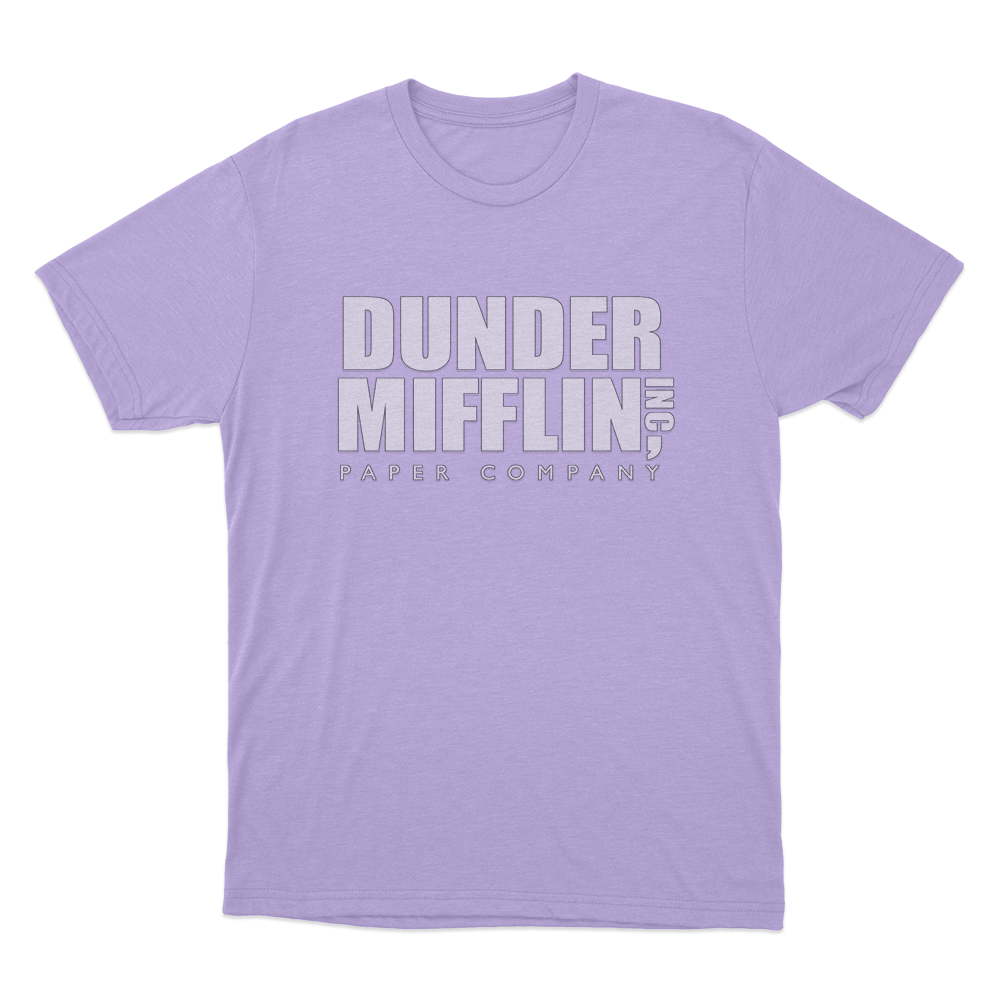 The Office Dunder Mifflin Unisex T Shirt Purple The Office Dunder Mifflin Unisex T Shirt Purple