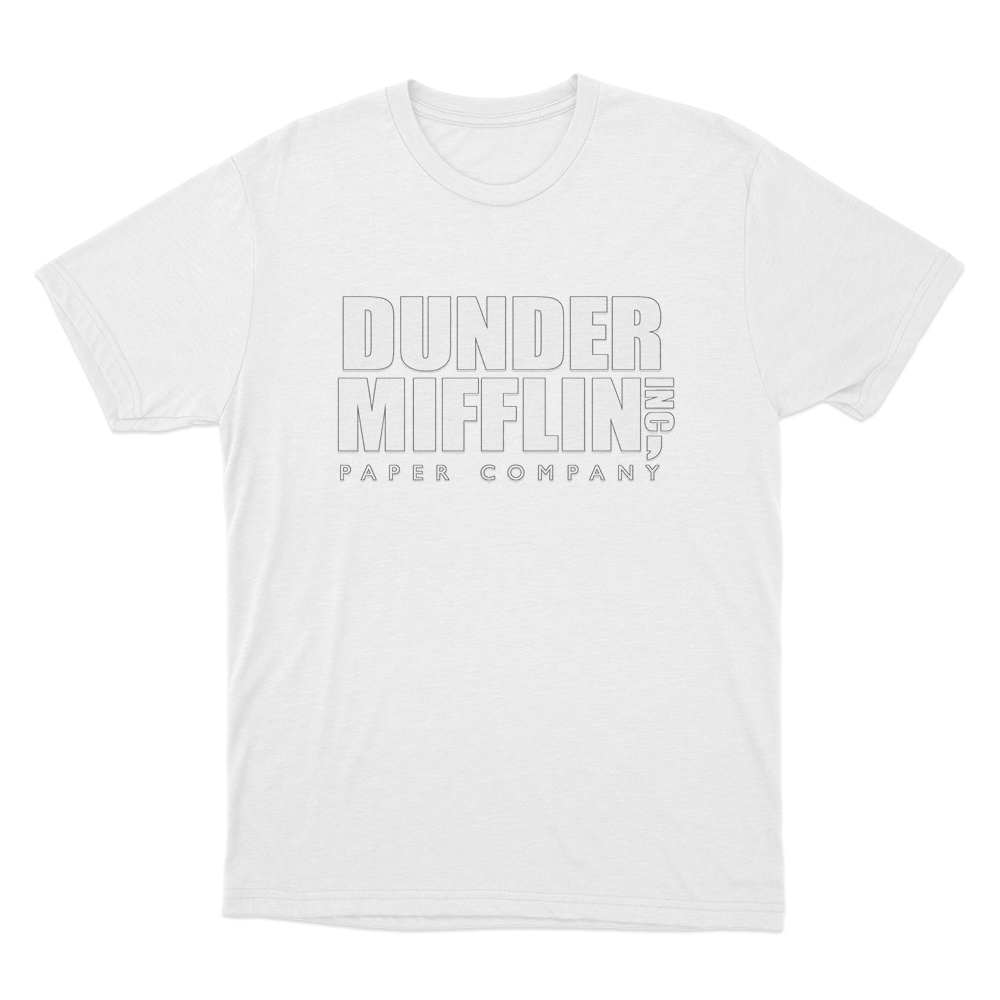 The Office Dunder Mifflin Unisex T Shirt White The Office Dunder Mifflin Unisex T Shirt White