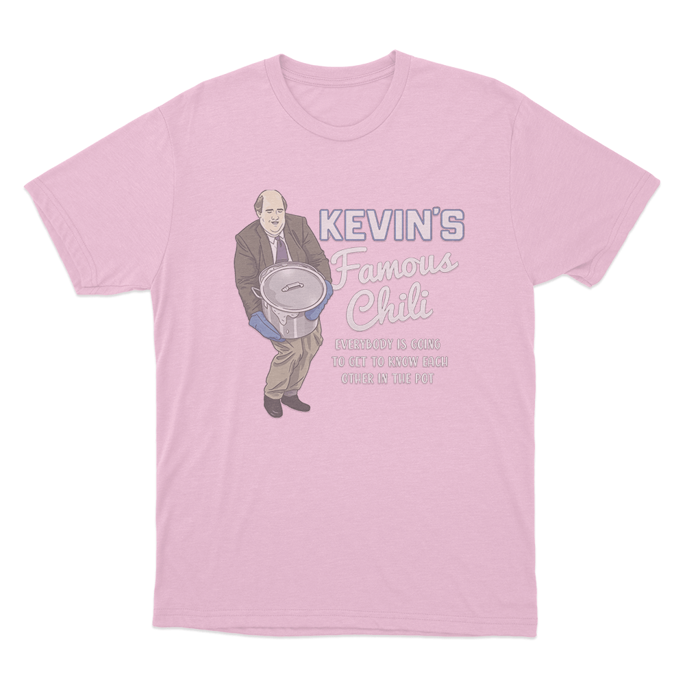 The Office Kevin's Famous Chili Unisex T Shirt Pink The Office Kevins Famous Chili Unisex T Shirt Pink