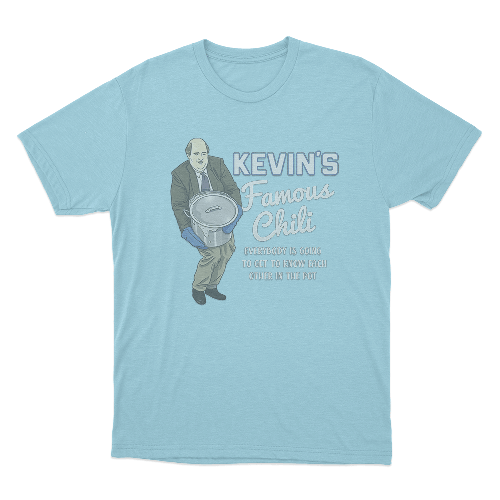 The Office Kevin's Famous Chili Unisex T Shirt Sky Blue The Office Kevins Famous Chili Unisex T Shirt Sky Blue