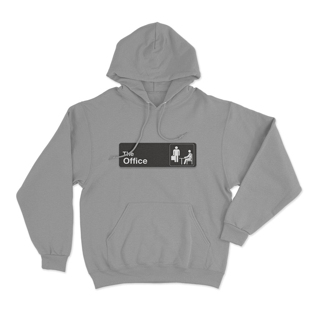 The Office Official Sign Unisex Hoodie Grey The Office Official Sign Unisex Hoodie Grey
