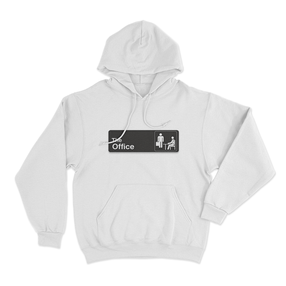 The Office Official Sign Unisex Hoodie White The Office Official Sign Unisex Hoodie White