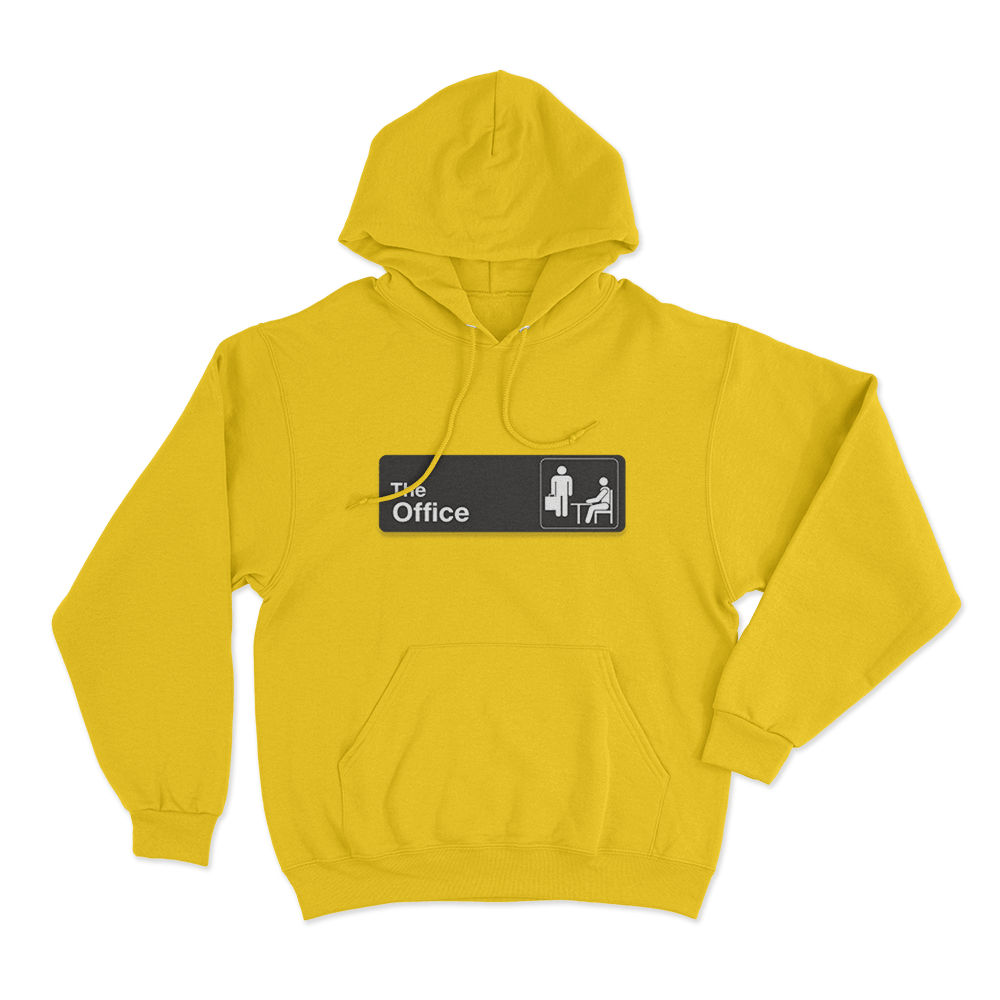 The Office Official Sign Unisex Hoodie Yellow The Office Official Sign Unisex Hoodie Yellow