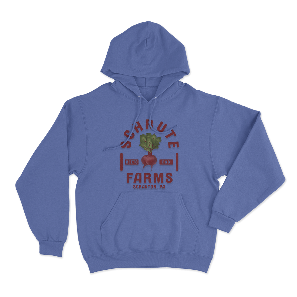 The Office Schrute Farms Unisex Hoodie Blue The Office Schrute Farms Unisex Hoodie Blue