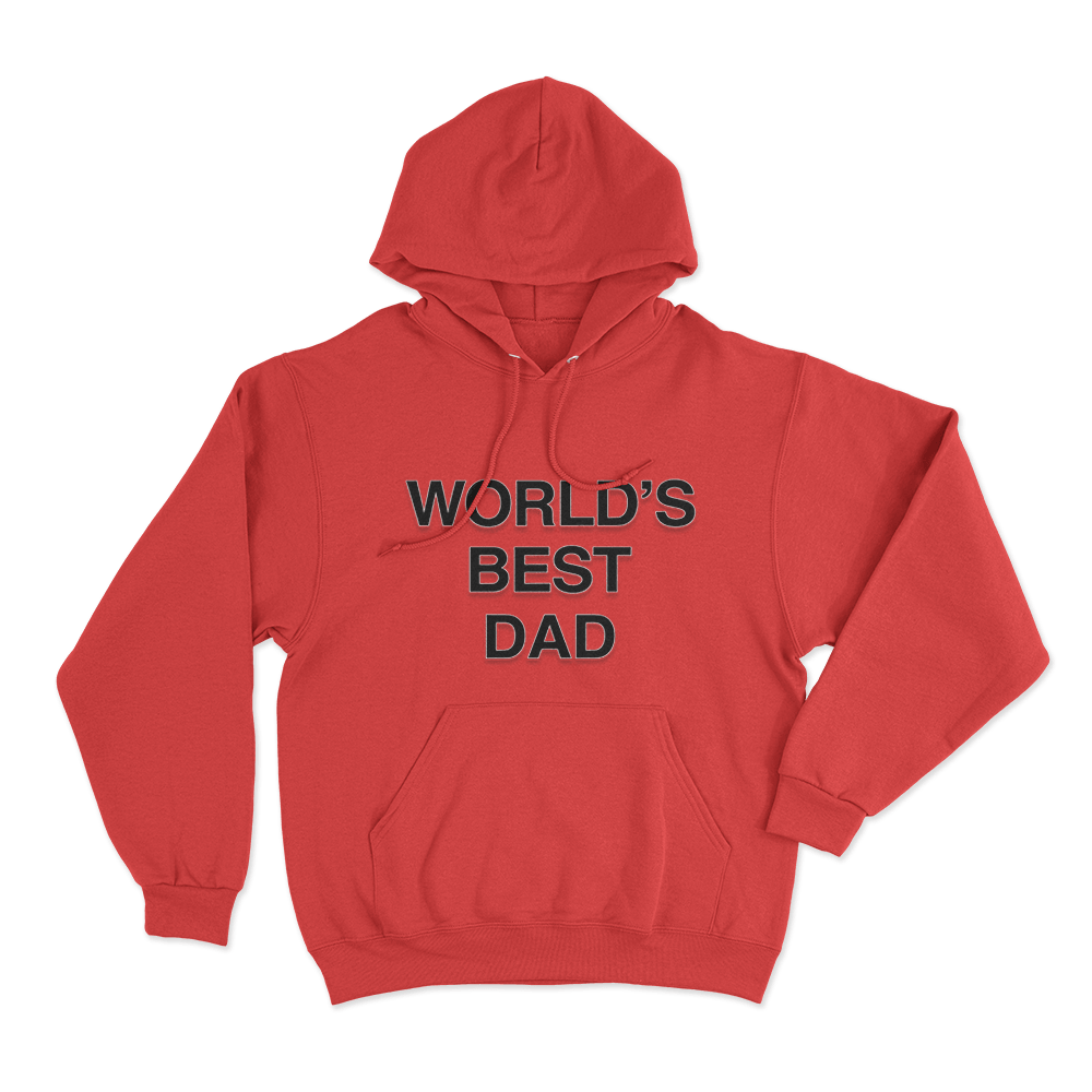 The Office World's Best Dad Unisex Hoodie Red The Office Worlds Best Dad Unisex Hoodie Red