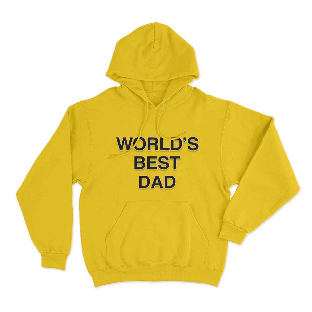 The Office World's Best Dad Unisex Hoodie Yellow The Office Worlds Best Dad Unisex Hoodie Yellow