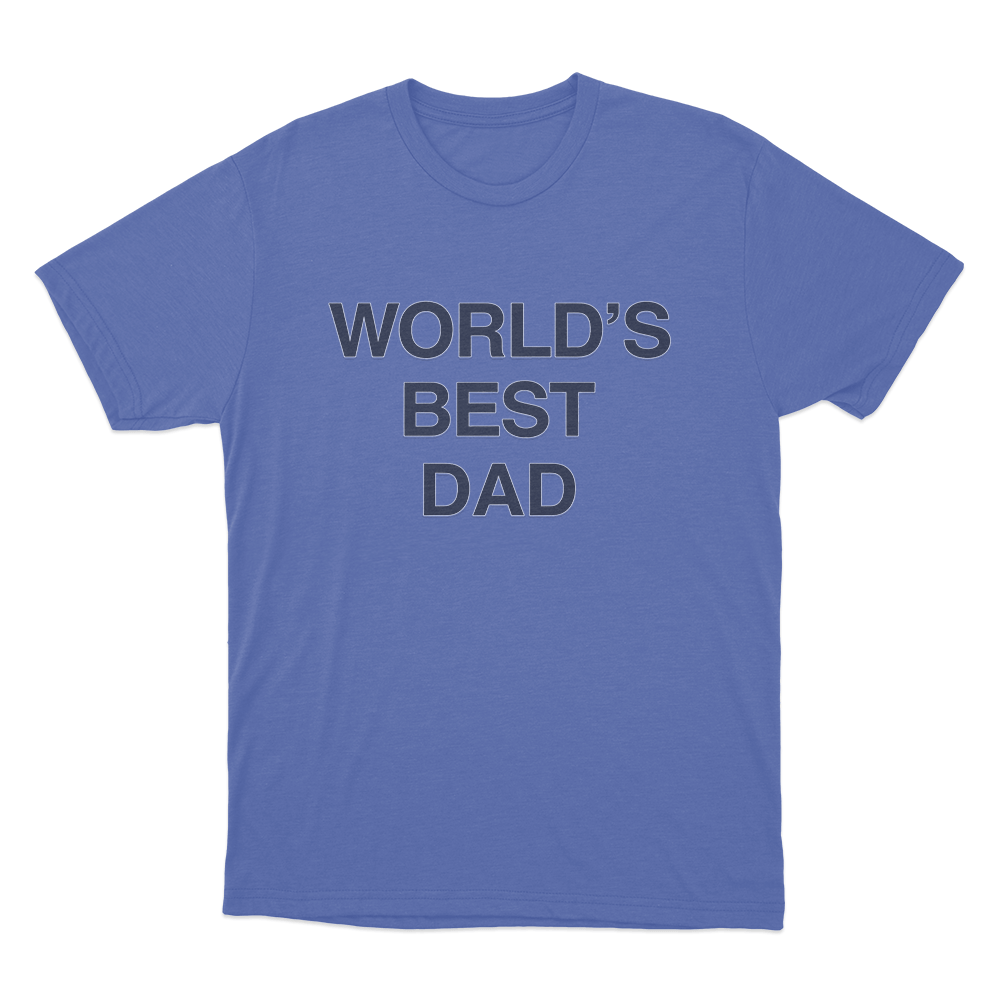 The Office World's Best Dad Unisex T Shirt Blue The Office Worlds Best Dad Unisex T Shirt Blue