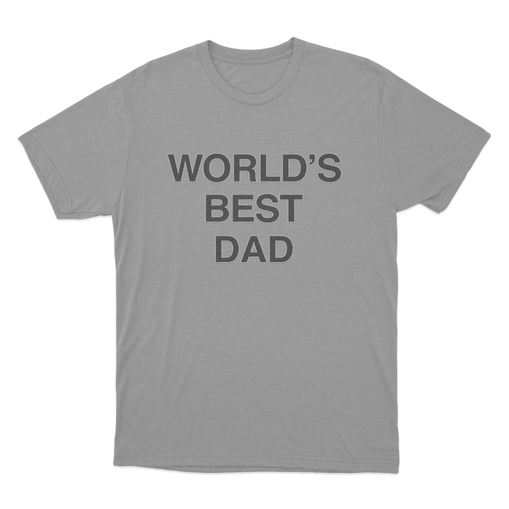 The Office World's Best Dad Unisex T Shirt Grey The Office Worlds Best Dad Unisex T Shirt Grey