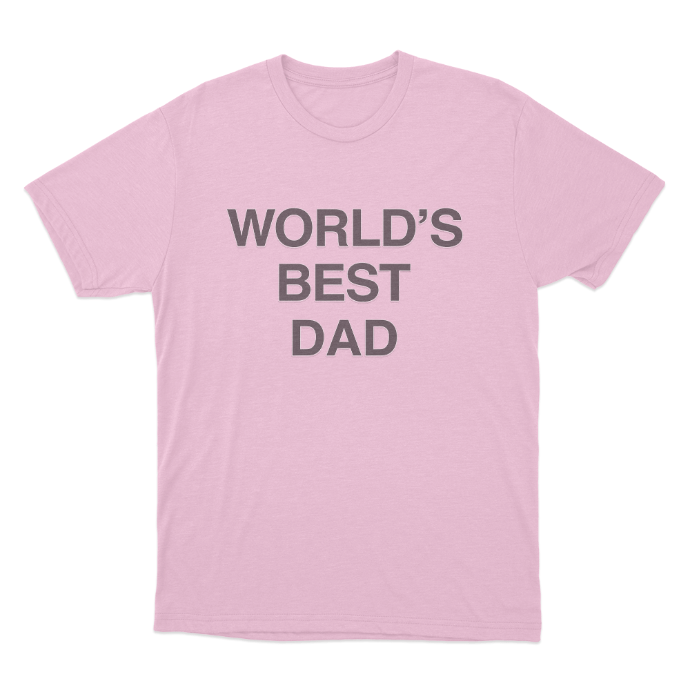 The Office World's Best Dad Unisex T Shirt Pink The Office Worlds Best Dad Unisex T Shirt Pink