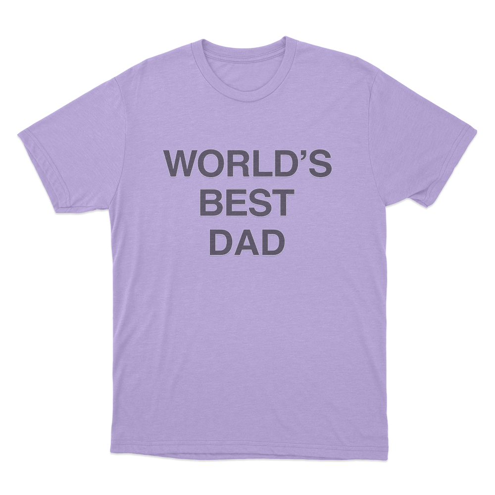 The Office World's Best Dad Unisex T Shirt Purple The Office Worlds Best Dad Unisex T Shirt Purple