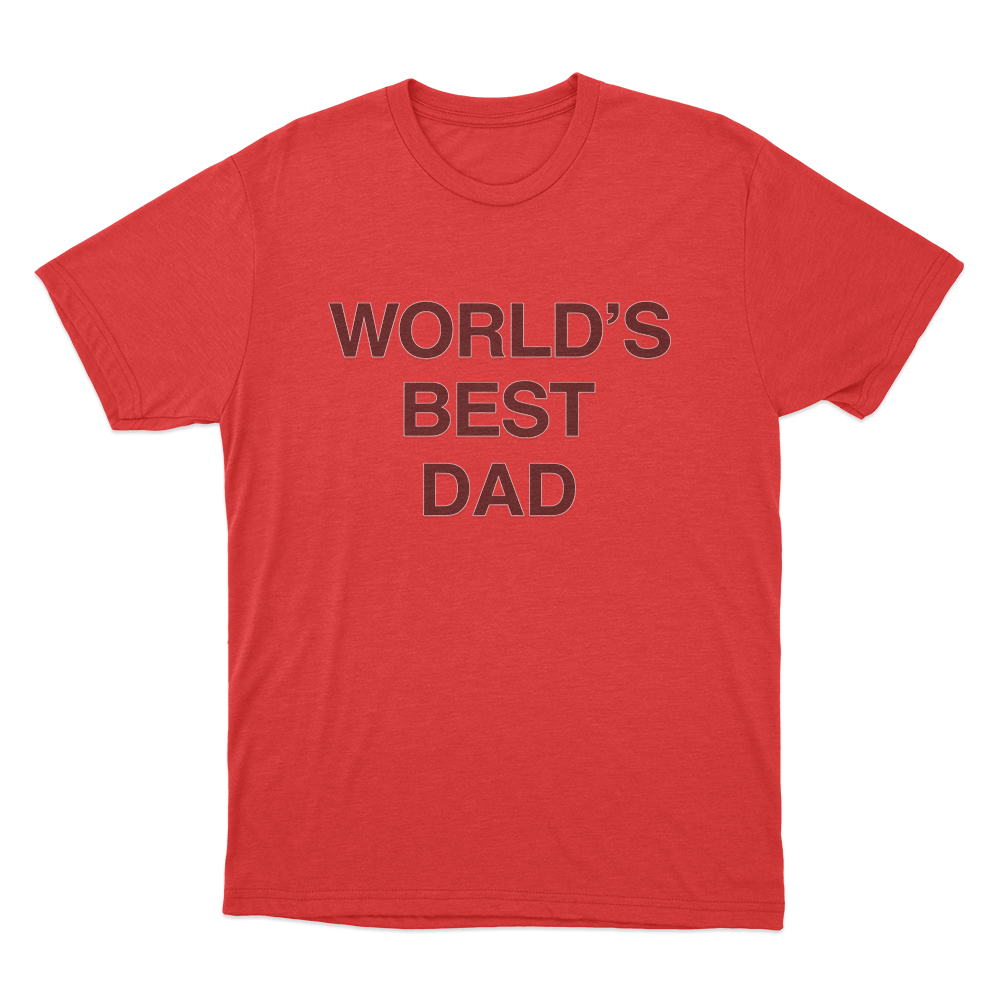 The Office World's Best Dad Unisex T Shirt Red The Office Worlds Best Dad Unisex T Shirt Red