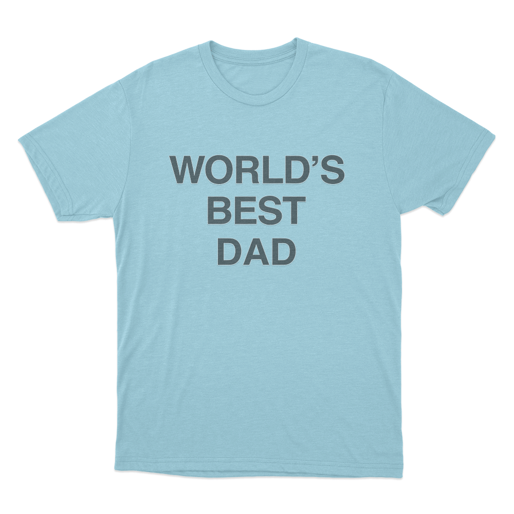 The Office World's Best Dad Unisex T Shirt Sky Blue The Office Worlds Best Dad Unisex T Shirt Sky Blue