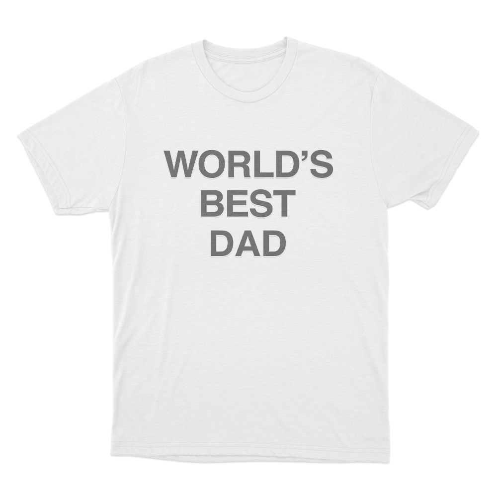 The Office World's Best Dad Unisex T Shirt White The Office Worlds Best Dad Unisex T Shirt White