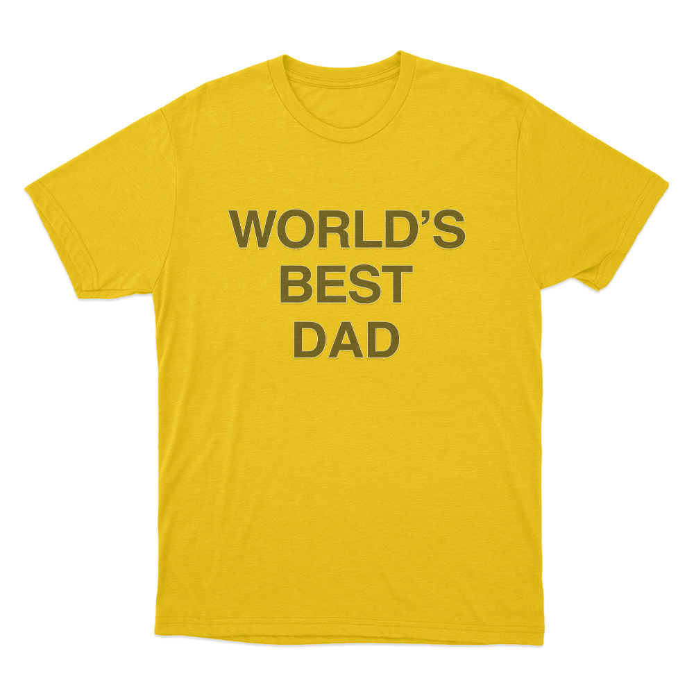The Office World's Best Dad Unisex T Shirt Yellow The Office Worlds Best Dad Unisex T Shirt Yellow